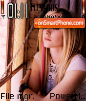 Скриншот темы Avril Lavigne V3