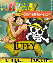 Скриншот темы Onepiece Luffy