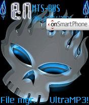 Blue Skull theme screenshot