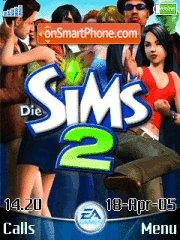The Sims2 es el tema de pantalla