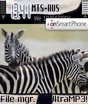 Zebra es el tema de pantalla