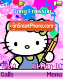 Hello Kitty Paint tema screenshot