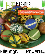 Colorful Eggs theme screenshot
