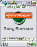 Capture d'écran Sony Ericsson Animated thème