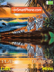 Capture d'écran Tiger Animated thème