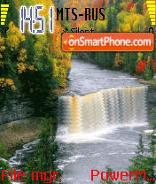 Lake & Waterfall tema screenshot