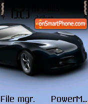 Black Corvette theme screenshot