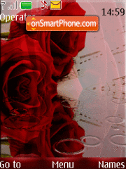 Roses animated tema screenshot