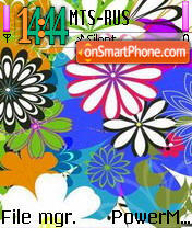 Flowery Colorful tema screenshot