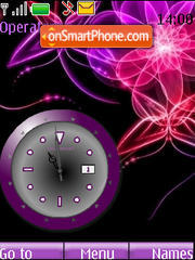 SWF clock Abstract tema screenshot