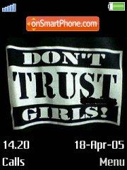 Capture d'écran Dont Trust Girls thème