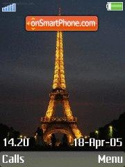 Capture d'écran Eiffel Tour thème