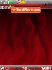 Capture d'écran Red flame thème