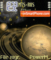 Capture d'écran Jupiter thème