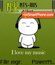 I Love Music es el tema de pantalla