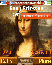 Mona Lisa tema screenshot