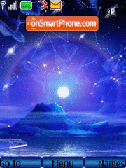 Magic sky animated tema screenshot