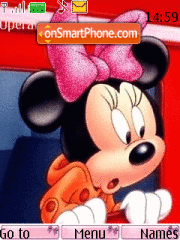 Capture d'écran Minnie Mouse thème