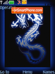 Скриншот темы Blue Dragon Animated