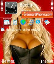 Blonde Girl 01 tema screenshot