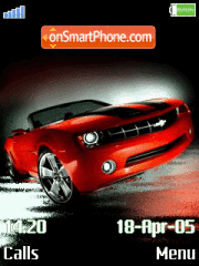 Animated Camaro tema screenshot