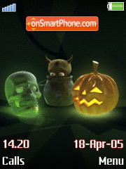 Скриншот темы Animated Halloween 01