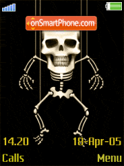 Animated Skeleton 01 es el tema de pantalla
