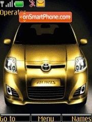 Capture d'écran Toyota Auris thème