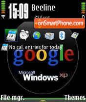 Windows Google V1 theme screenshot