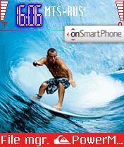 Quicksilver Surfing theme screenshot