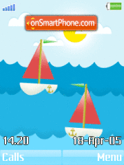 Boats And Sea tema screenshot