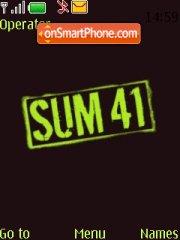 Capture d'écran Sum 41 Logo thème