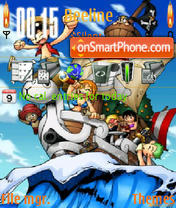 One Piece N95 theme screenshot
