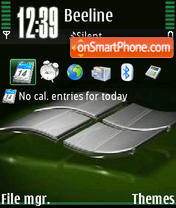 Capture d'écran Windows Green V1 thème