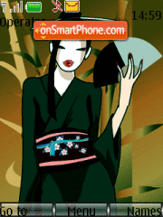 Geisha Animated tema screenshot