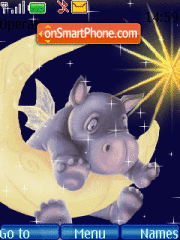 Hippo animated es el tema de pantalla