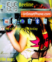 Music theme screenshot