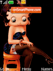 Скриншот темы Betty Boop Animated