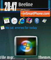Capture d'écran Admin Vista V1 thème