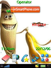 Funny Banana tema screenshot