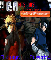 Capture d'écran Naruto Sasuke thème