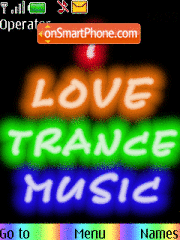 Trance Music tema screenshot