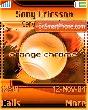 Capture d'écran Orange Chrome thème