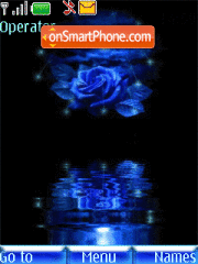 Скриншот темы Blue Rose Animated
