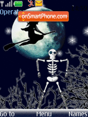 Skeleton Dance Animated theme screenshot