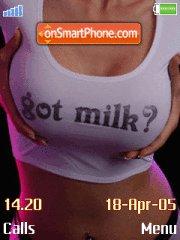 Girl Milk theme screenshot