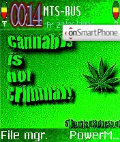 Cannabis theme screenshot