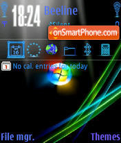 Glowing Vista tema screenshot