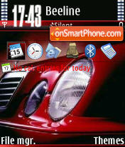 Mercedes V2 tema screenshot