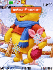 Animated Pooh 02 theme screenshot